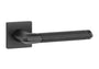 KLAMKA  Cypresia ROZETA Q SLIM 7MM BK/BLACK LEATHER OD APRILE