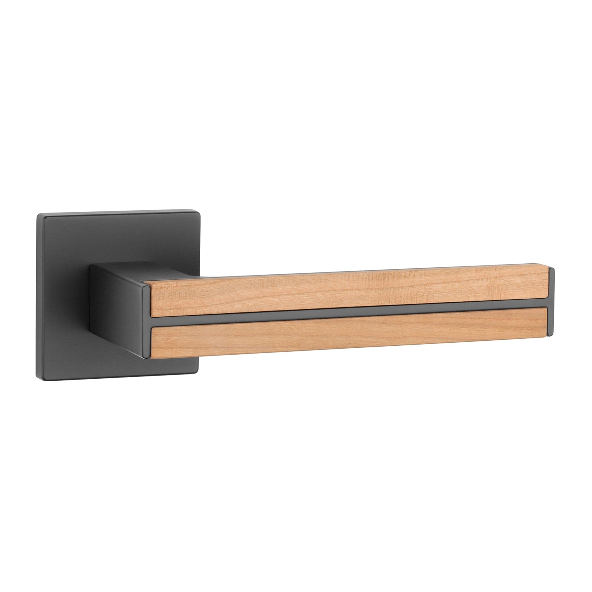 KLAMKA  Imperata ROZETA Q SLIM 7MM BK/OAK WOOD OD APRILE