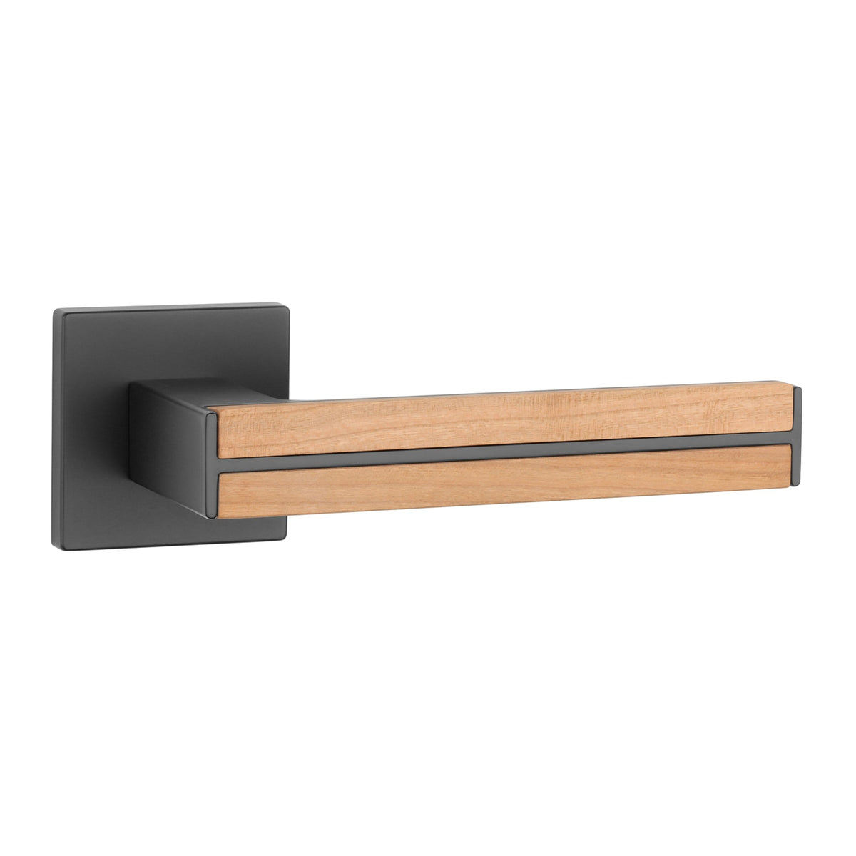 KLAMKA  Imperata ROZETA Q SLIM 7MM BK/OAK WOOD OD APRILE