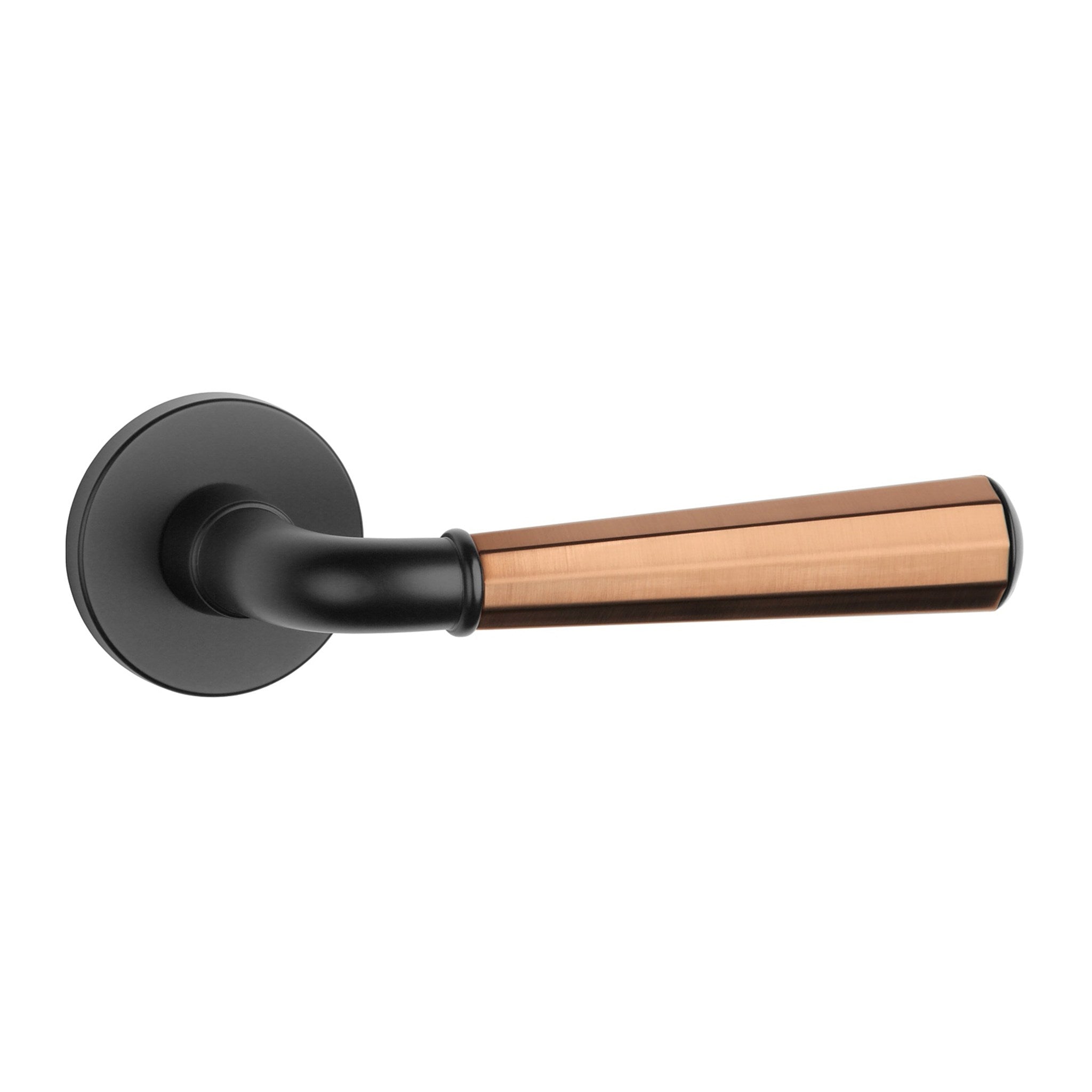 KLAMKA  Marigold ROZETA R SLIM 7MM DUOCOLOR BK/PN/BK OD APRILE