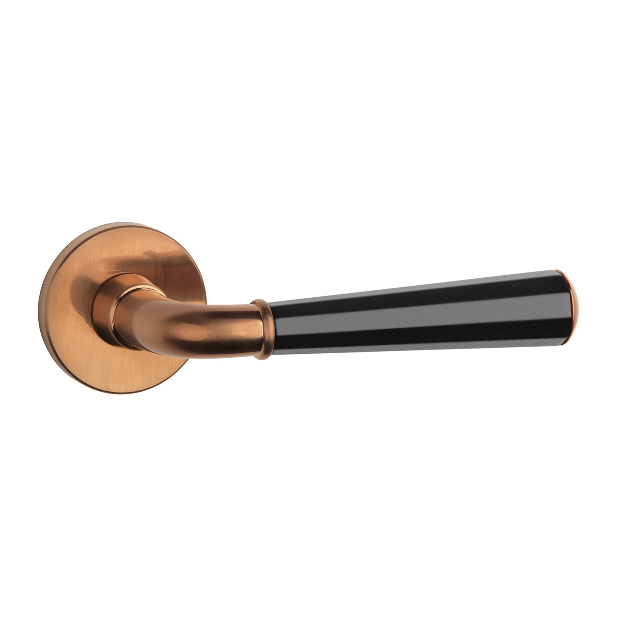 KLAMKA  Marigold ROZETA R SLIM 7MM DUOCOLOR PN/BK/PN OD APRILE