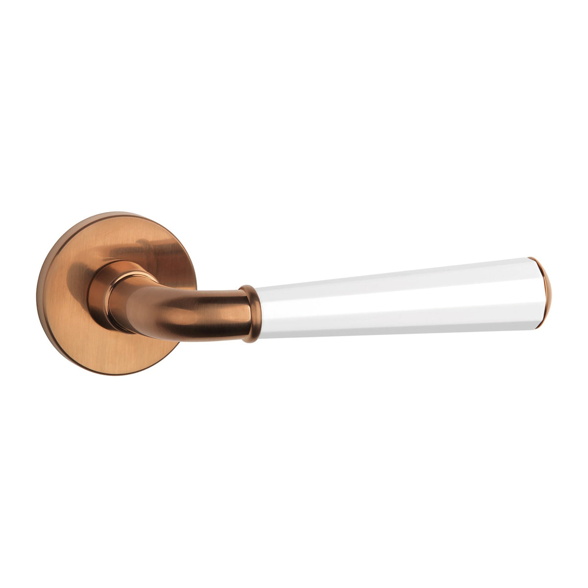 KLAMKA  Marigold ROZETA R SLIM 7MM DUOCOLOR PN/WH/PN OD APRILE