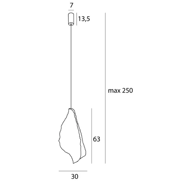 Maxlight Concha P0540 Lampa Wisząca Biała