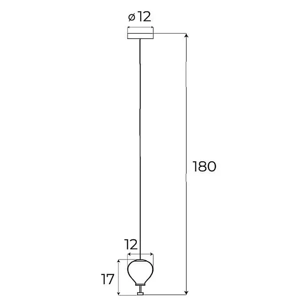 Maxlight Palloncini 1 P0527 Lampa Wisząca Clear Glass